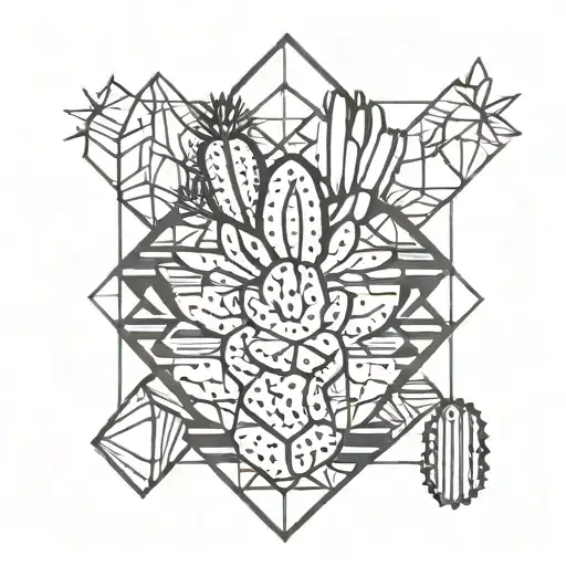 Cactus Minimalist Silhouette