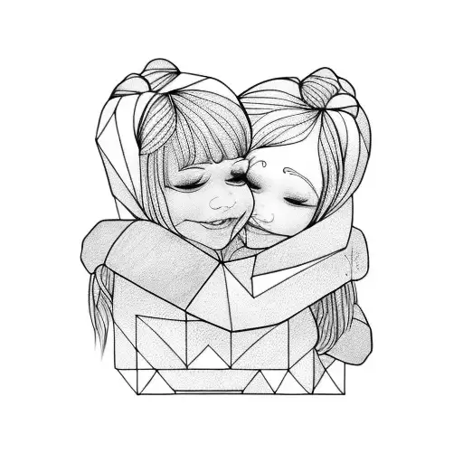 My Wife And My Daughter Hugging Each Other