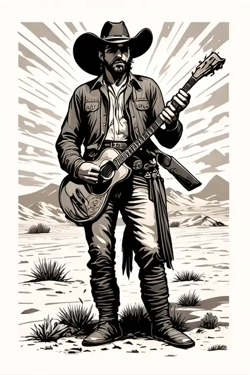 Cowboy In The Desert