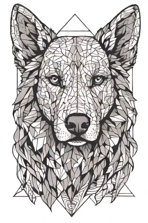 Dog Representation Love Feminine Tattoo Design Inspired