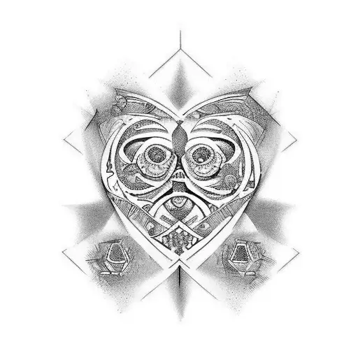 Breast Tattoo In Style Of Antic Rome