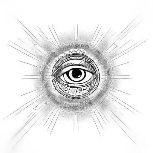 All Seeing Eye With Music Notes