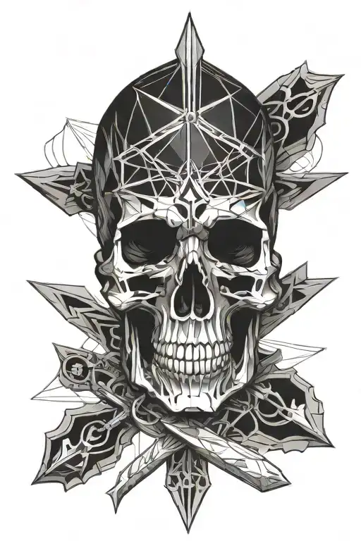 Obsidian Knife Skull