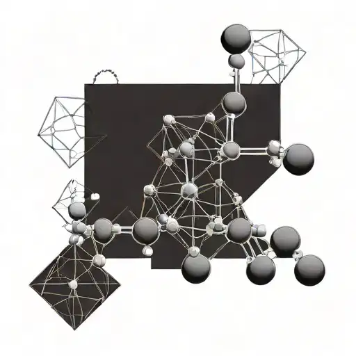 Serotonin Molecule With Nature Stuff
