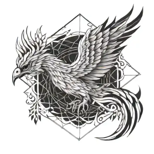 Men And Phoenix Rising