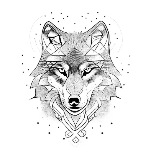 Wolf With Initials