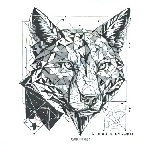 A Strong Wolf With Cosmic Theme And A Text Saying 1 Of 1 For Half Sleeve Length From Wrist To Elbow