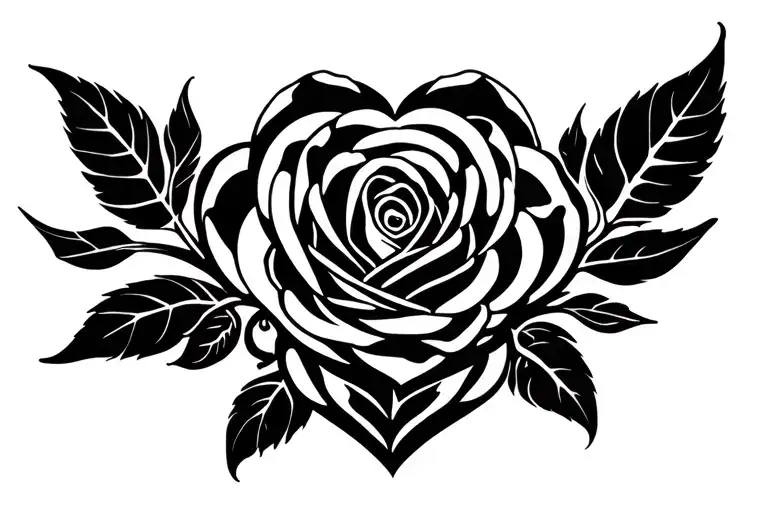 Heart Rose Lines