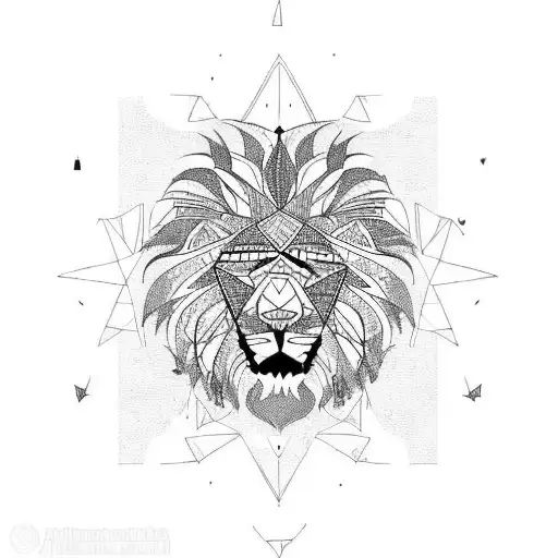 A Lion Coming Out Of Iran's Map Tattoo