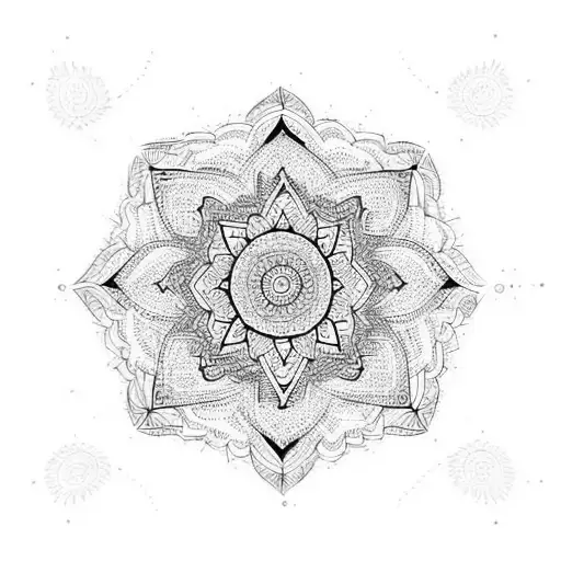 Indian Pattern Intricate Black