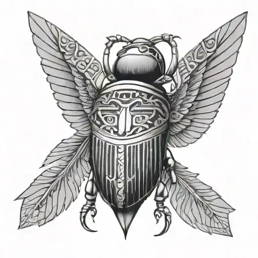 Egyptian Winged Scarab