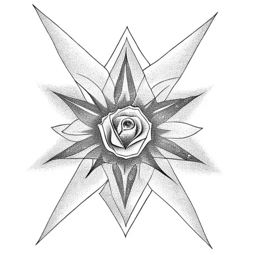 Dove With Sun Rays And A Rose