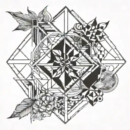 Lesbian Pride Tattoo With Cool Designes