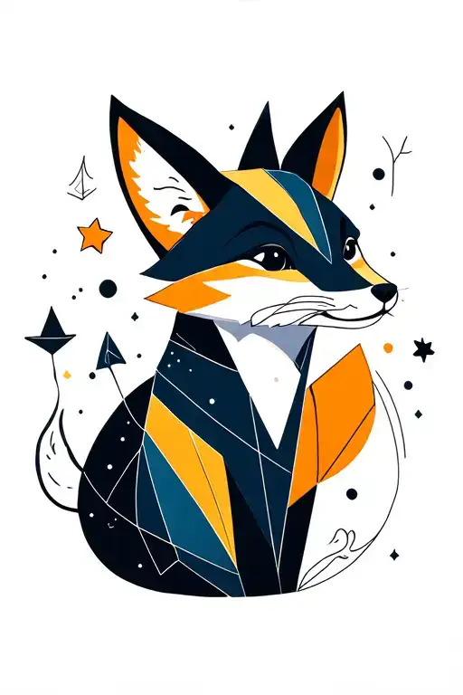 Little Prince Planet With Fox Looking