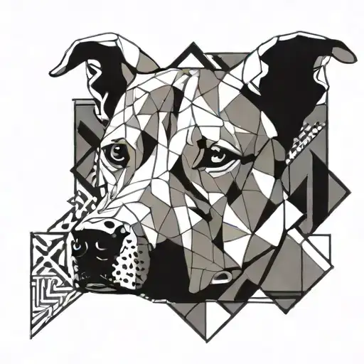 Tan White Pitbull Pizza Ocean Beach