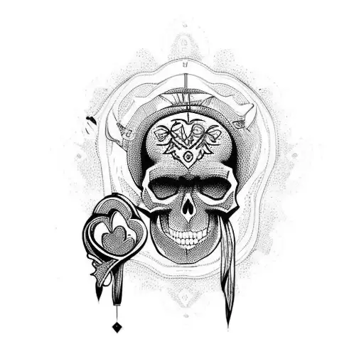 Skull And Heart With Body And Soul