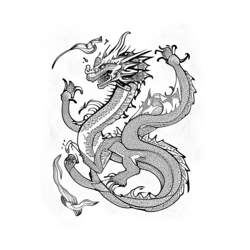 Dragon Flowers Norse