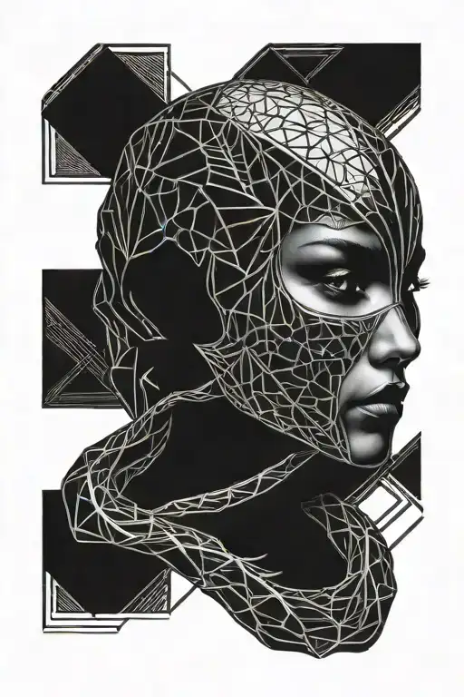 Scorpion On Black Female Face Morphing