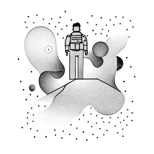 Arm Tattoo Silhouett Man And Child With Space In The Background