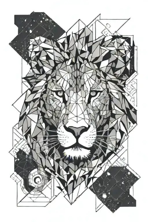 Space And Lion Face