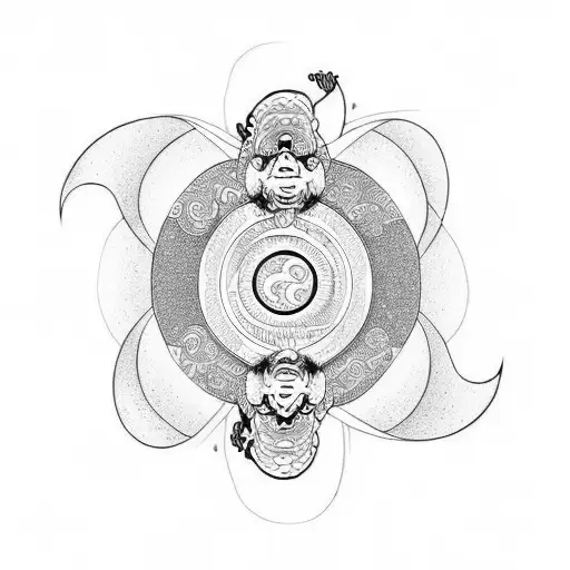 Yin Yang With Monkey