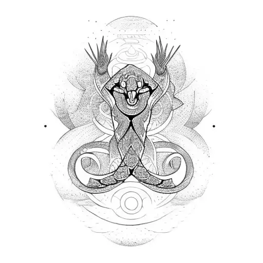 Spiritual Design With Snake