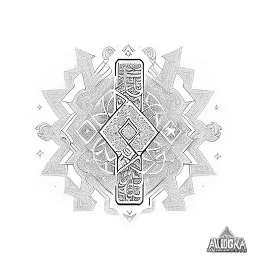 Ak47 With Allahu Akbarr In Arabic Letters