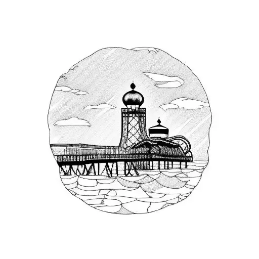 Brighton West Pier And Sunset