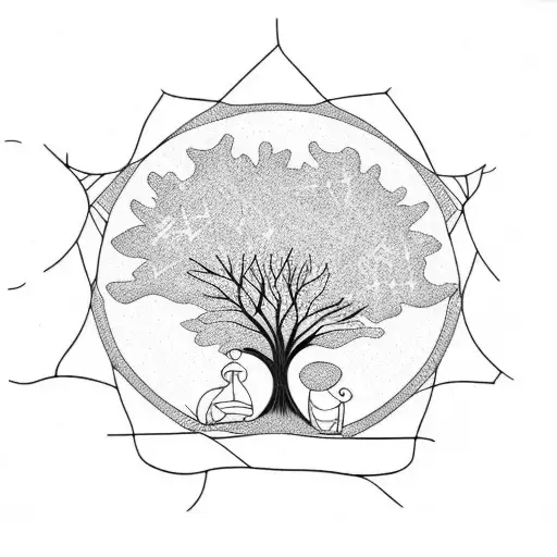 Tree And Newborn And Nothingness