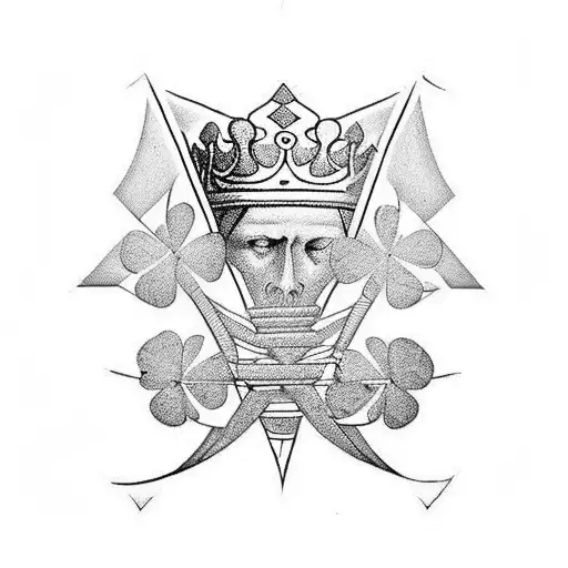 King Of Spades And Four Leaf Clover