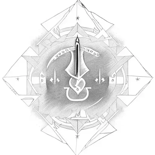 Ambitious Text On Sword