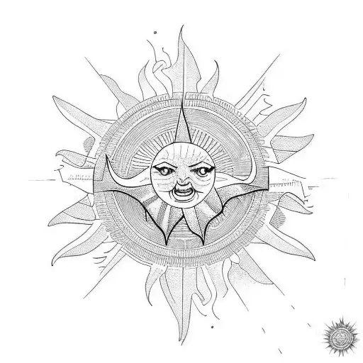 Sun Combined With Initial R But R Should Be Hidden