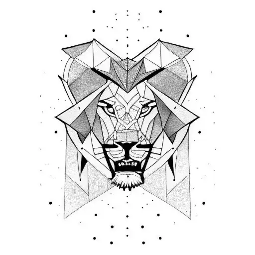 Women Warrior With Lion