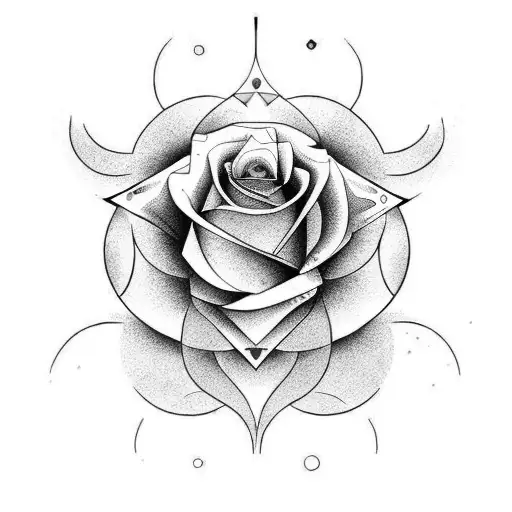 Roses And Sunflowers With Dark Purple Background And Sun And Moon