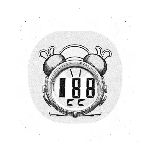 A Retro Digital Alarm Clock That Has The Word Now In Type Instead Of The Time