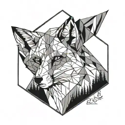 Fox In Mountain Peak