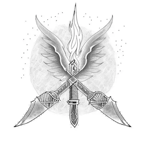Sword And Fire Phoenix