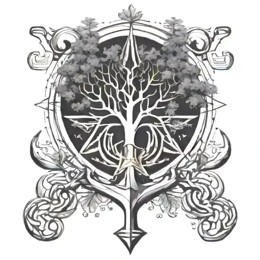 A Combination Anchor And Tree