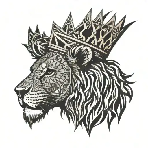 Rasta Lion With A Crown