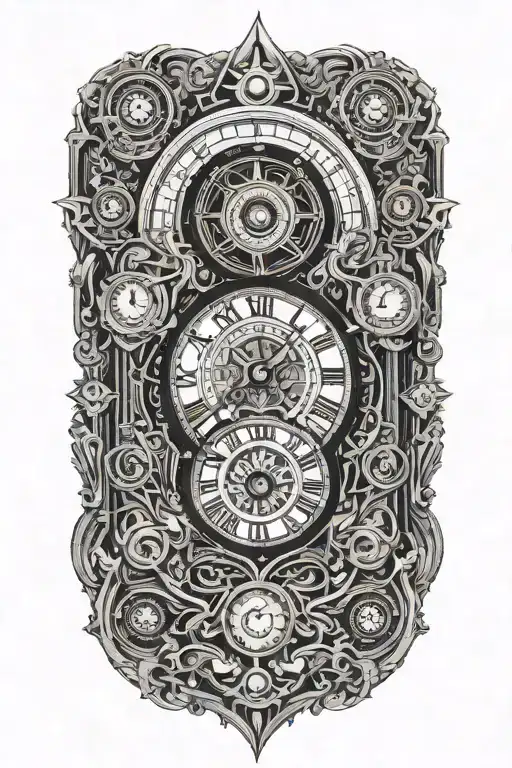 Clocktower Surrounded By Eyes