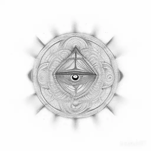 A Psychedelic Head Coming Outside Lsd Dmt Or Mushroom Patterns Full Of Colors With Hippie Symbols