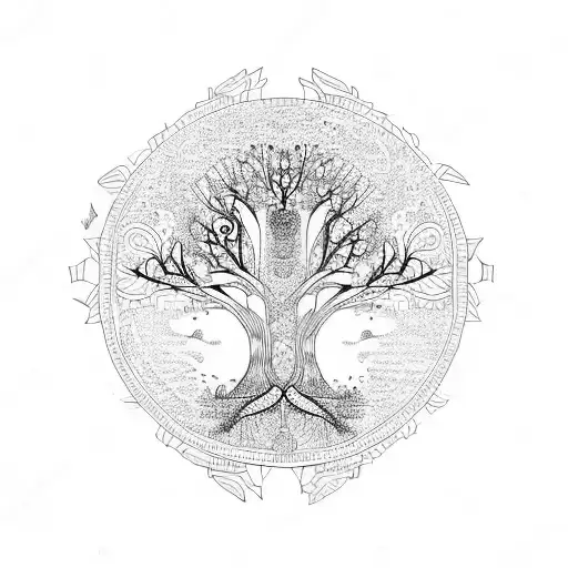 Tree Of Life With Eyes All Over