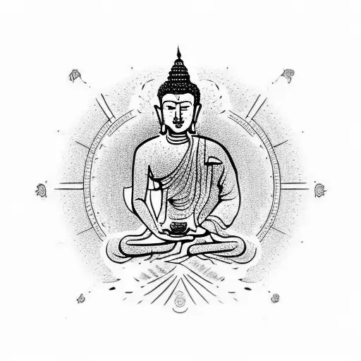 Buddha With Astrology Sign