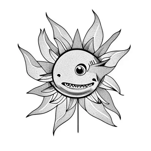 Sunflowers With Shark