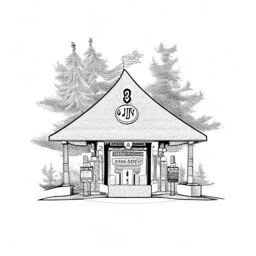 New Jersey Tollbooth With Cornichone