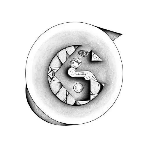 Half Moon With Letter S And Mmxxiii