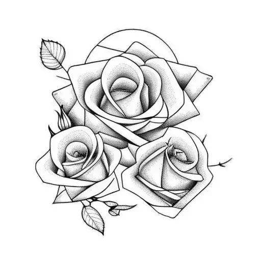 Swallow Bird And Roses