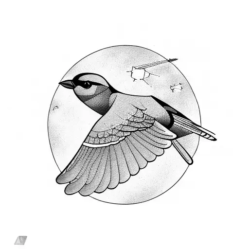 Bird Flying With Bomb