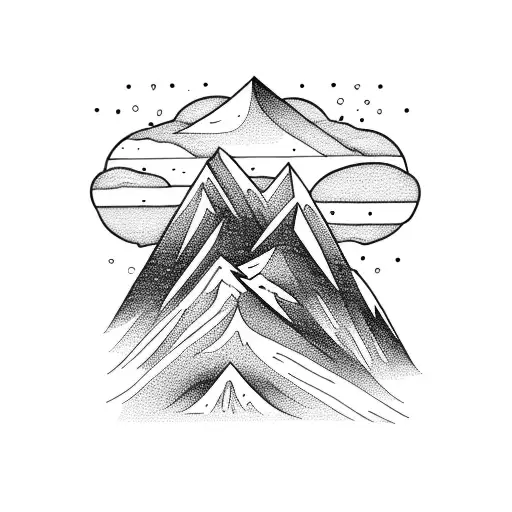 Mountain With Snowboarder