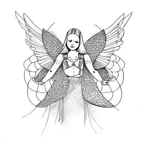 Angel With Butterfly Wings